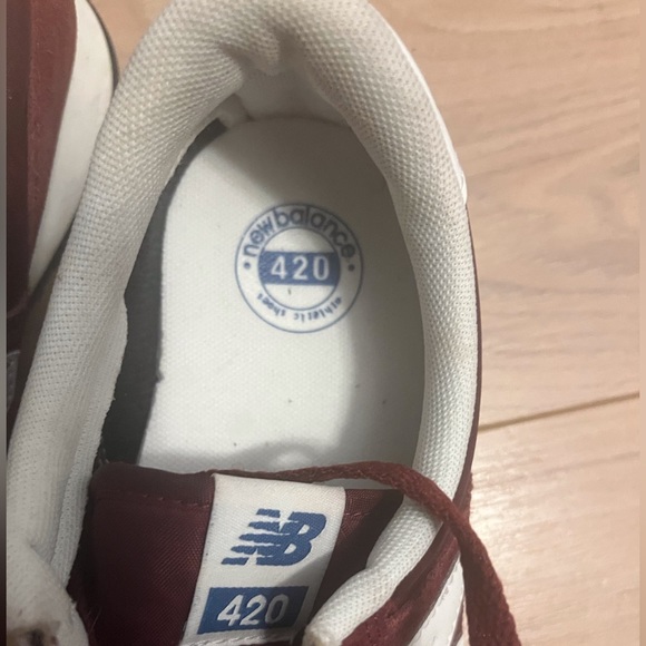 BRAND NEW New Balance 420 sneaker shoe BURGUNDY - Picture 3 of 4